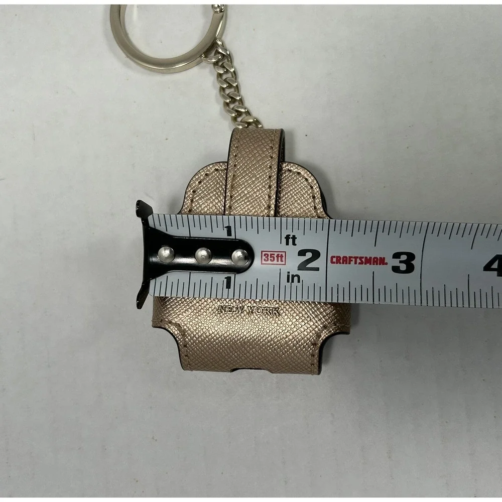 Keychain‎ Kate Spade AirPod Metallic Rose Gold Keychain Case designer